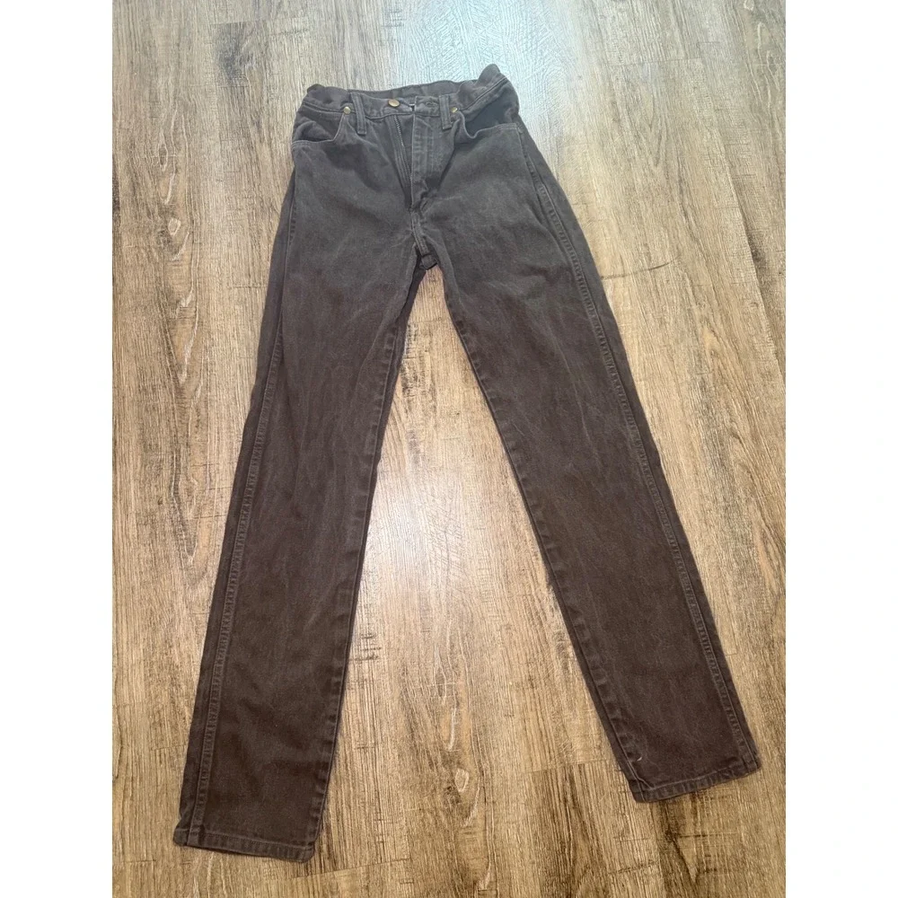 Wrangler Vintage 14MWZKL Cowboy Cut Brown Jeans Made in USA 26x31 High Rise